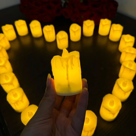 Melted Shape Flameless LED Candles